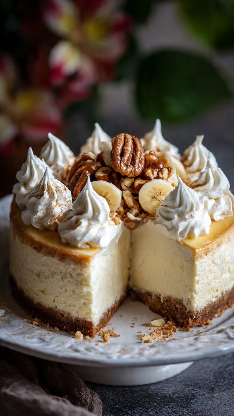 🍌 Banana Cream Cheesecake – Creamy, Dreamy & Irresistible