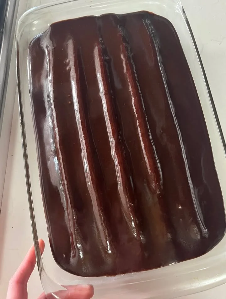 Delicious bumpy cake with colorful icing and decorative topping.