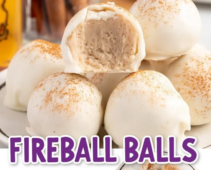 Delicious Fireball Whisky Balls ready to be enjoyed at a party