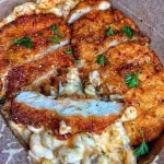 Honey glaze sweet and spicy fried chicken served with buttermilk mac and cheese