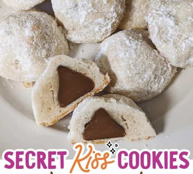 Delicious Snowball Kisses treats, perfect for winter celebrations and gatherings.