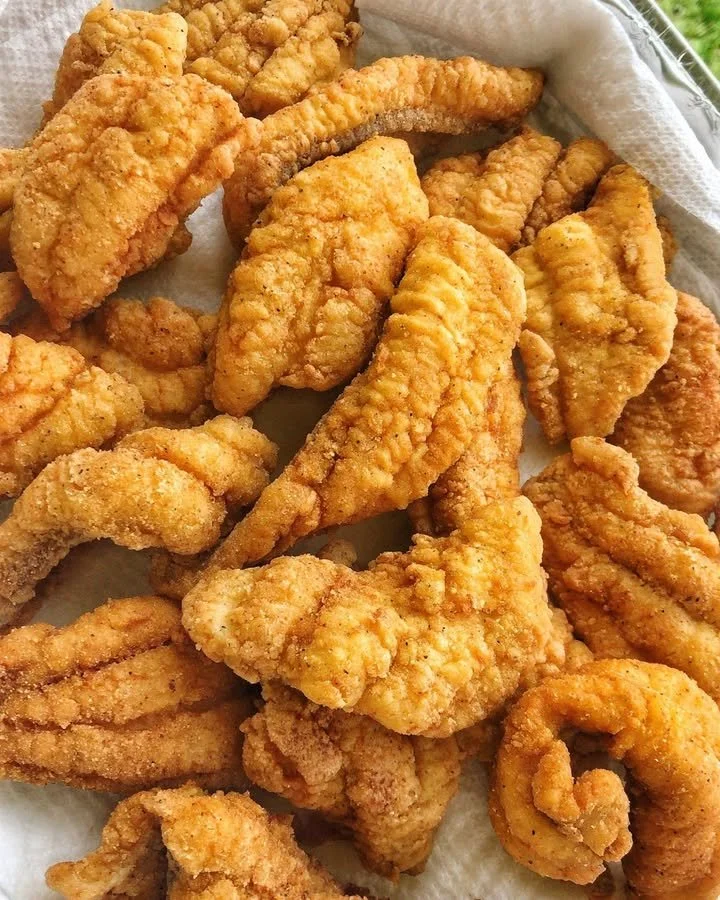 Southern Fried Catfish dish served crispy with sides