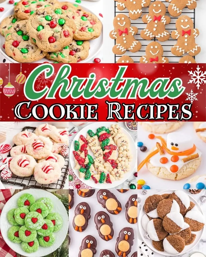 A plate of the best Christmas cookies decorated for the holiday season